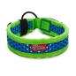 Preview: SOFTY Halsband | Länge: 40-46cm | Breite: 3,8cm | Farbe: grün/blau